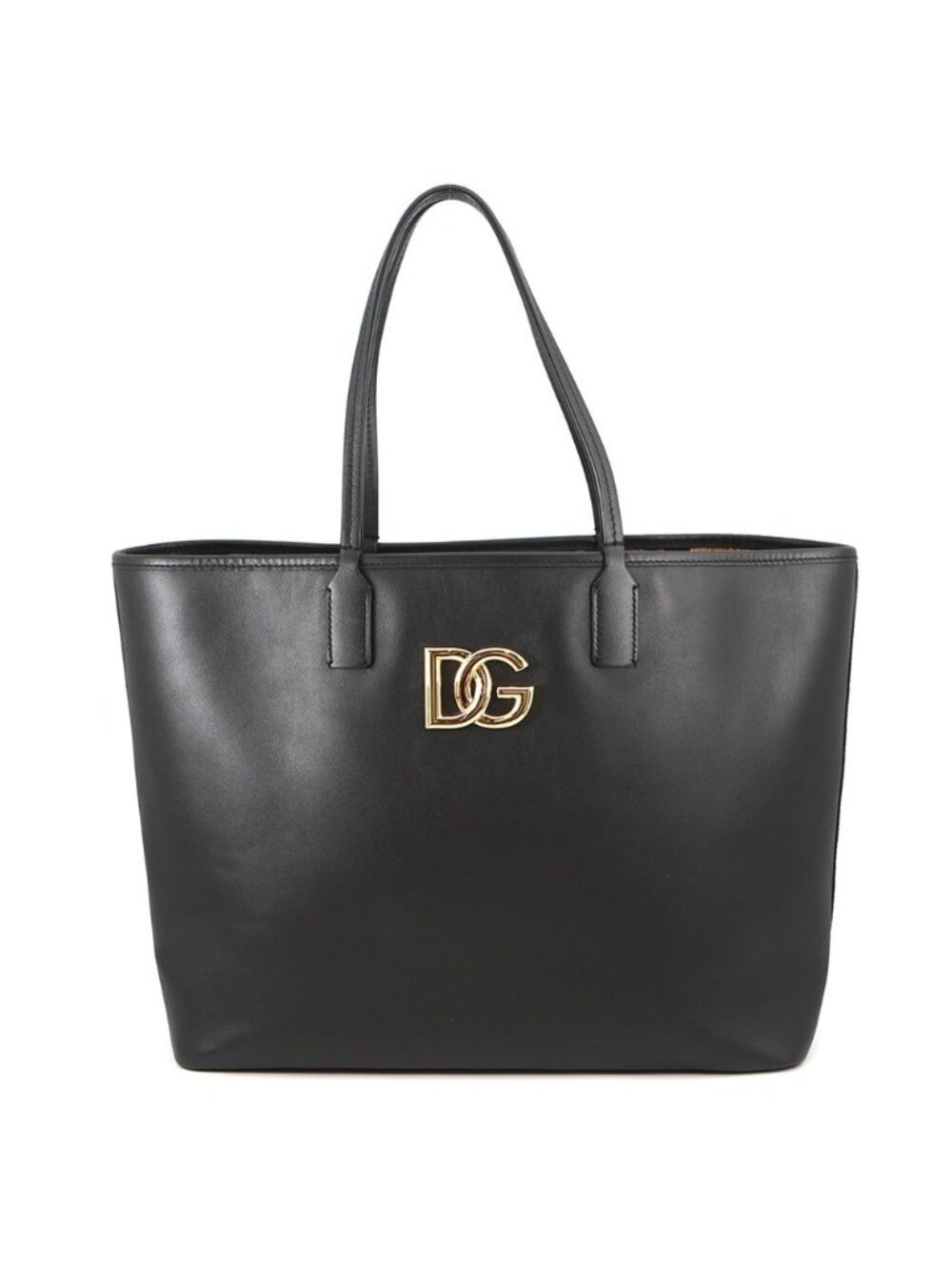 Dolce & Gabbana Tote Bag Fefe Shopping Leather & Black